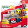 Pokemon: Clip'n'Go Poke Ball játékfigura készlet övvel - Pichu