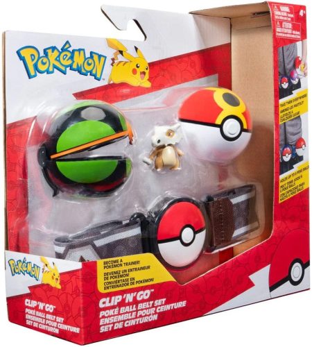 Pokemon: Clip'n'Go Poke Ball játékfigura készlet övvel - Cubone