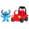 Disney: Lilo és Stitch mini figura játékszett 7,5 cm - Stitch strandkocsival 