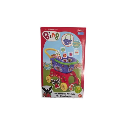Bing és barátai bevásárlókocsi 50 cm-es