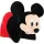 Disney: Mickey egér 2 az 1-ben ölelőpárna és plüssjáték 45 x 28 cm-es