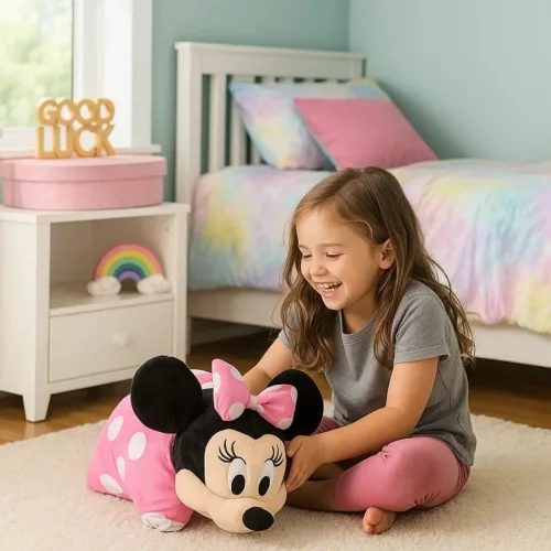 Disney: Minnie egér 2 az 1-ben ölelőpárna és plüssjáték 45 x 28 cm-es