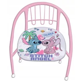   Disney: Lilo és Stitch rózsaszín fém gyerekszék 36 x 35 x 36 cm-es