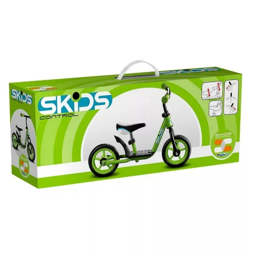 Skids Control futóbicikli lábtartóval - zöld