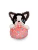 Bébi interaktív plüss kutyus pink táskában 14,5 cm - Border Collie