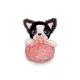 Bébi interaktív plüss kutyus pink táskában 14,5 cm - Border Collie