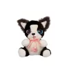 Bébi interaktív plüss kutyus pink táskában 14,5 cm - Border Collie