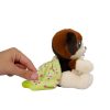 Bébi interaktív plüss kutyus zöld táskában 14,5 cm - Beagle