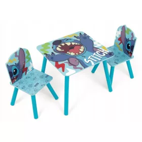 Disney: Lilo és Stitch gyerek fa asztal 2 székkel