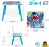 Disney: Lilo és Stitch gyerek fa asztal 2 székkel