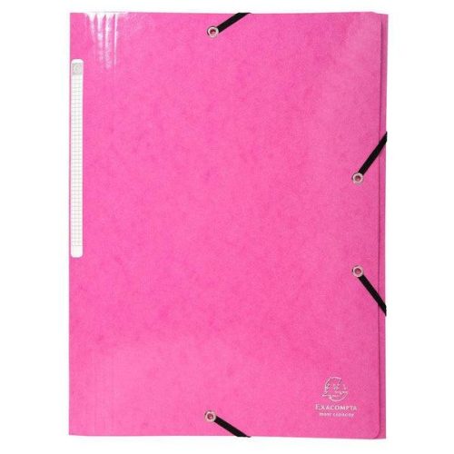 Rózsaszín gumis mappa, A/4-es - Exacompta Iderama