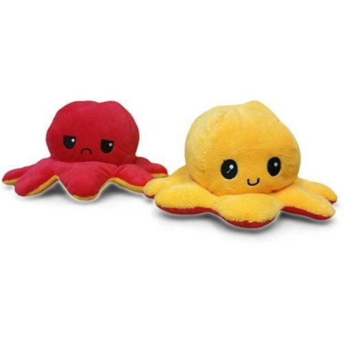 Kifordítható plüss polip - Kedved szerint, narancs-piros