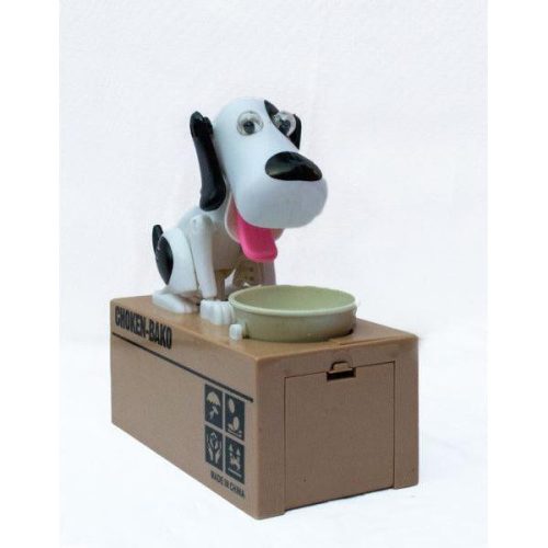 Kutyás persely - fekete-fehér