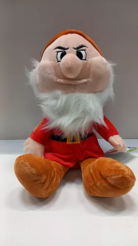 Disney: Hófehérke és a hét törpe plüssfigura 28 cm - Morgó