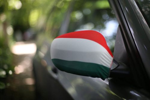 Magyar nemzeti színű visszapillantótükör takaró