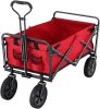 Összecsukható strandkocsi, piros – 87 x 50 x 59 cm 200 kg teherbírású
