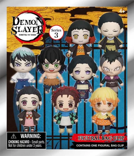 Demon Slayer figura kulcstartós meglepetéscsomag 6 cm-es - többféle