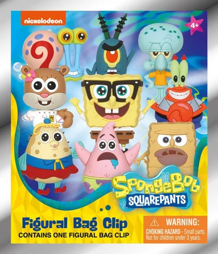 Nickelodeon: SpongyaBob figura kulcstartós meglepetéscsomag - többféle