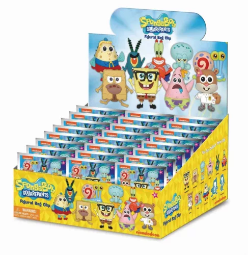 Nickelodeon: SpongyaBob figura kulcstartós meglepetéscsomag - többféle