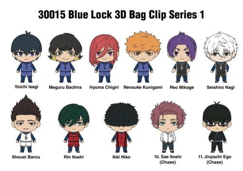 Blue Lock figura kulcstartós meglepetéscsomag - többféle