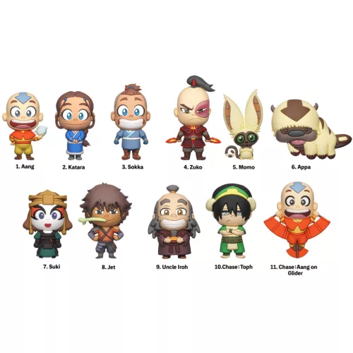 Avatar Aang legendája figura kulcstartós meglepetéscsomag 6 cm-es - többféle