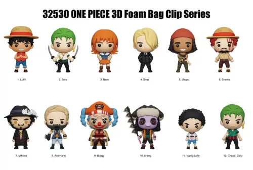 One Piece figura kulcstartós meglepetéscsomag 6 cm-es - többféle