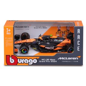 Bburago: F1 versenyautó - McLaren Racing MCL38 (2024) 1:43
