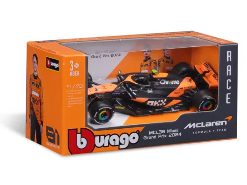 Bburago: F1 versenyautó - McLaren Racing MCL38 (2024) 1:43