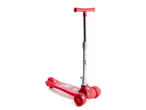 Roller LED-es kerékkel - piros
