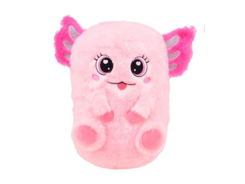 Felfújható plüss játékfigura pumpával 30 cm-es - axolotl