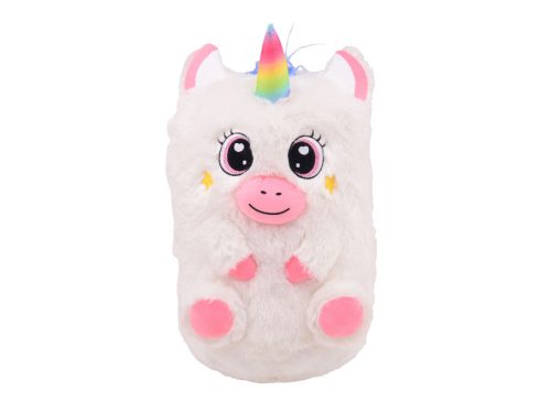 Felfújható plüss játékfigura pumpával 30 cm-es - unikornis