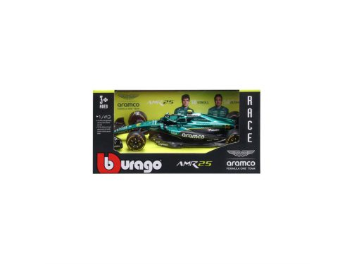 Bburago: F1 versenyautó - Aston Martin AMR25 Alonso 1:43