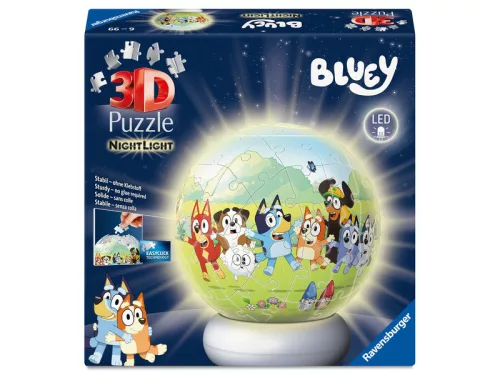 Bluey éjjeli fény 3D-s puzzle 72 db - Ravensburger