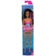 Beach Barbie - Lila színű mintás fürdőruhában