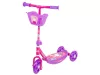 Háromkerekű roller kosárkával - pink színben
