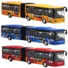 Fém busz fénnyel és hanggal, 28 cm-es - többféle