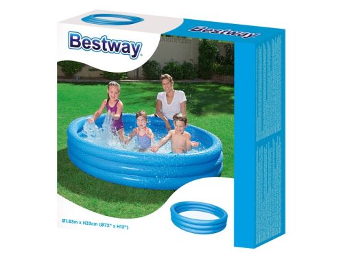 Bestway: 3 gyűrűs medence 183 x 33 cm-es - kék