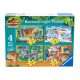 Ravensburger: Puzzle 4in1 - Jurassic world