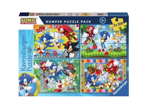Ravensburger - Sonic 4 x 100 db-os puzzle 