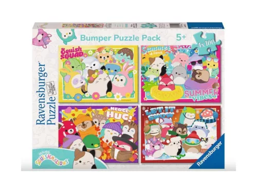 Ravensburger - Squishmallows 4 x 100 db-os puzzle 