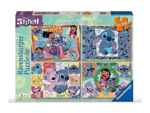 Ravensburger – Disney Stitch 4 x 100 db-os puzzle