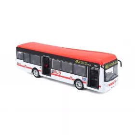 Bburago városi busz 19 cm-es - piros