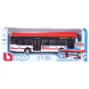 Bburago városi busz 19 cm-es - piros