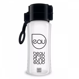 Ars Una BPA-mentes kulacs 450 ml-es - átlátszó-fekete