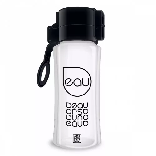 Ars Una BPA-mentes kulacs 450 ml-es - átlátszó-fekete