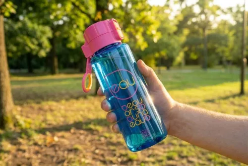 Ars Una BPA-mentes kulacs 450 ml - kék-rózsaszín