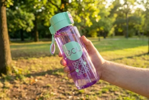 Ars Una BPA-mentes kulacs 650 ml - lila-türkíz
