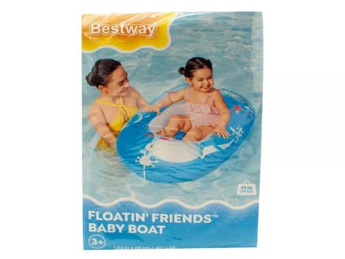 Bestway: Gyerek csónak tengeriállatos 102 x 69 cm-es