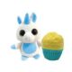 Magic Muffin - kifordítható plüss figura - Candy a kék-fehér unikornis