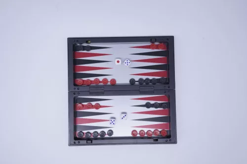 3 az 1-ben mágneses sakk, dáma, backgammon szett